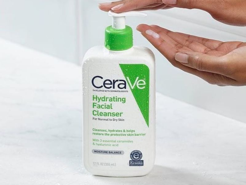 Chai sữa rửa mặt Cerave Hydrating Facial Cleanser