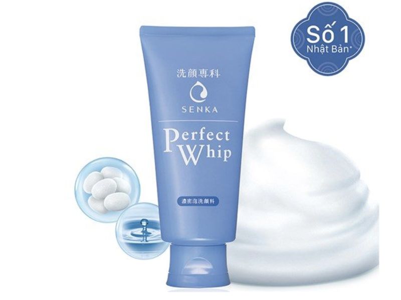 Review sữa rửa mặt Senka Perfect Whip 