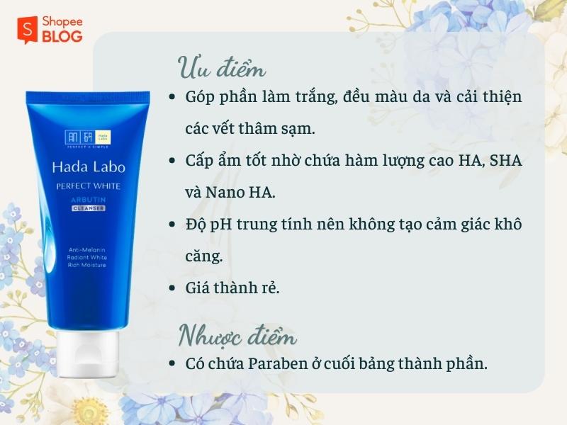 Ưu nhược điểm của Hada Labo Perfect White Arbutin