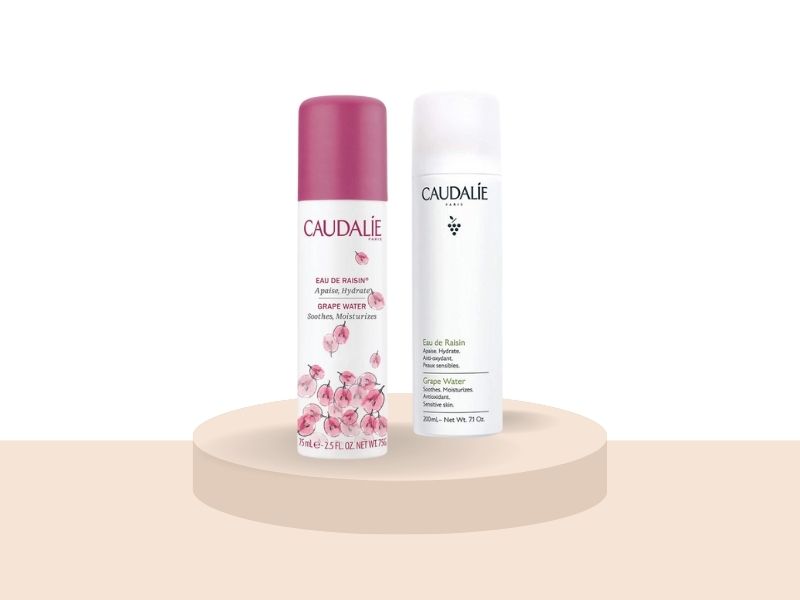 2 loại xịt khoáng Grape Water của Caudalie 