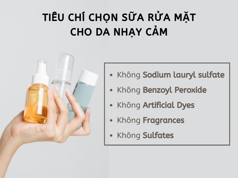 Các chất trong mỹ phẩm da nhạy cảm cần trán