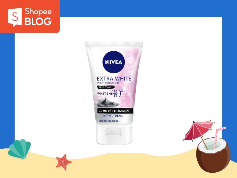 Sữa rửa mặt Nivea Extra White Pore Minimiser Mud Foam