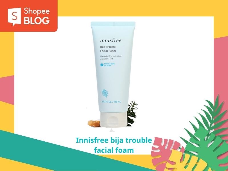 Sữa rửa mặt Innisfree Bija Trouble Facial Foam làm sạch và ngừa mụn hiệu quả