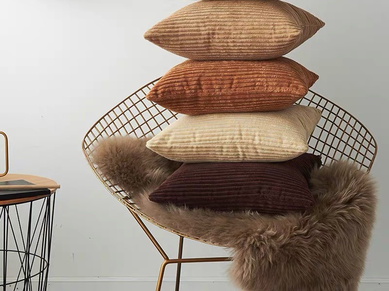 Vỏ gối sofa màu trung tính
