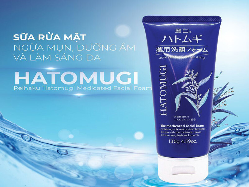 Sữa rửa mặt Hatomugi Acne Care & Facial Washing với công dụng đa năng