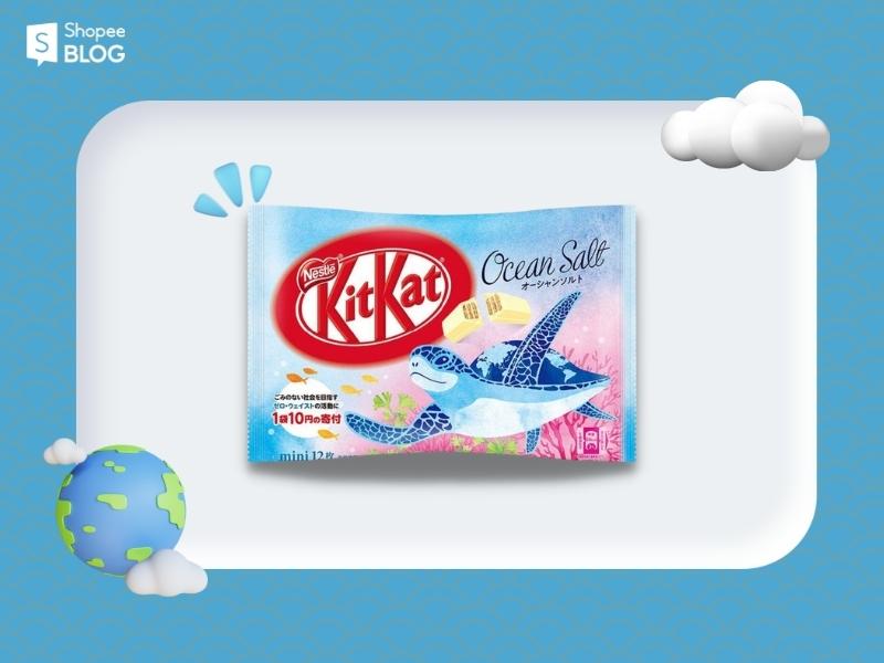 KitKat vị muối biển - KitKat Ocean Sea Salt (Nguồn: Shopee Blog)