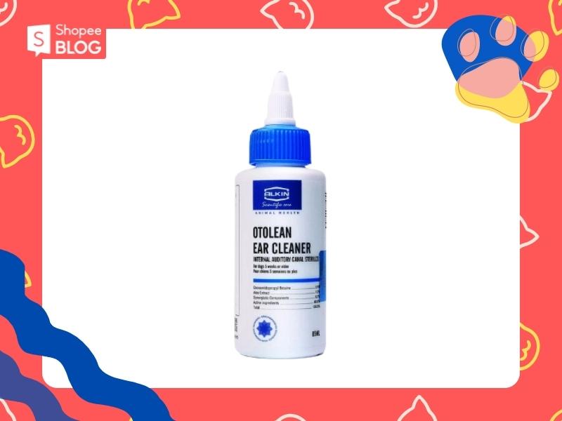 Dung dịch vệ sinh tai mèo Alkin Otoclean (Nguồn: Shopee Blog)