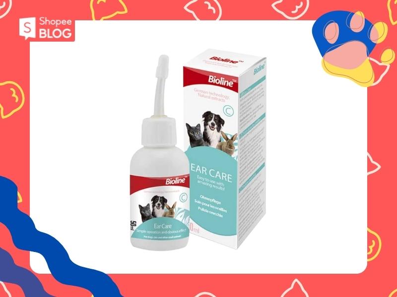 Nước rửa tai mèo Bioline (Nguồn: Shopee Blog)