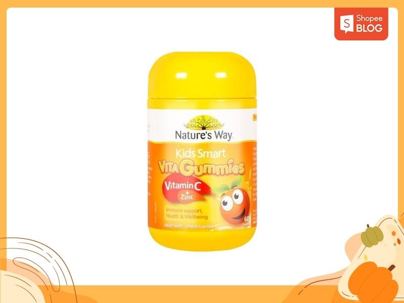 Kẹo dẻo Nature’s Way Vita Gummies Vitamin C + Zinc - Vitamin C trẻ em 