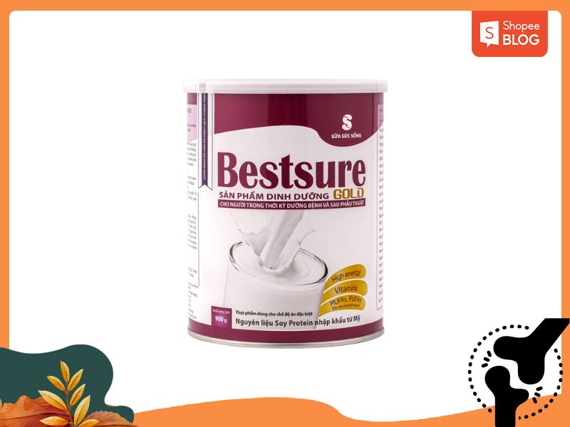 Sữa Bestsure Gold chứa nhiều giá trị dinh dưỡng, hỗ trợ cung cấp năng lượng cho cơ thể người bệnh