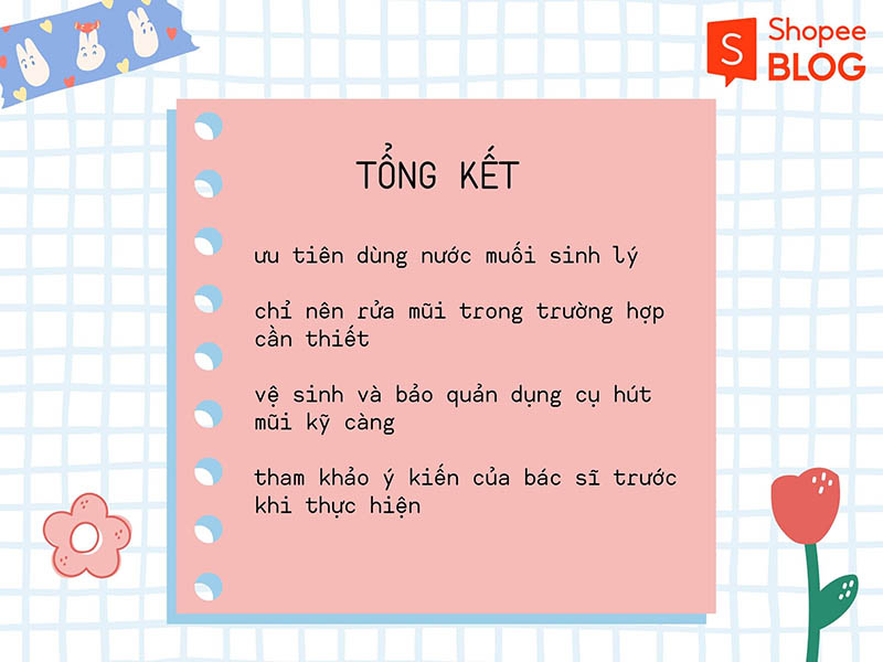 Chỉ nên rửa mũi trong trường hợp cần thiết, không lạm dụng 