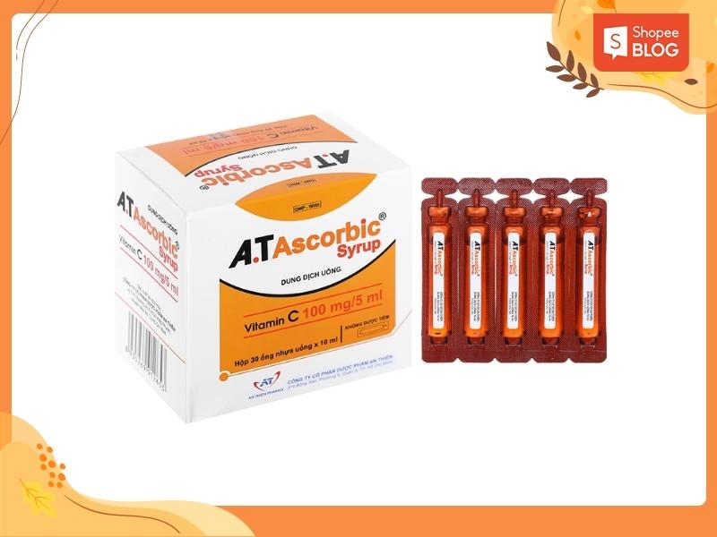 A.t Ascorbic Syrup - Vitamin C  cho trẻ em 