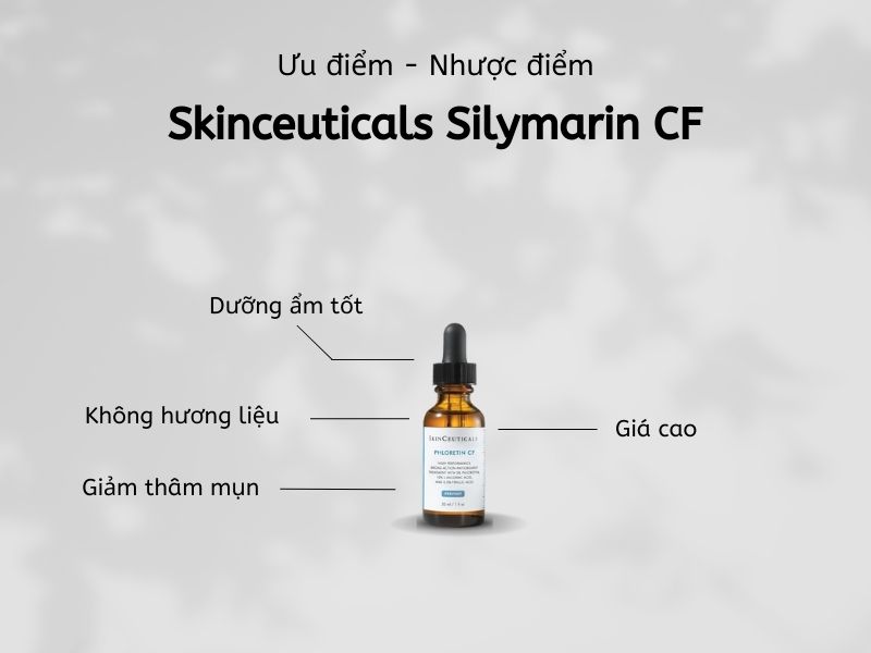 Ưu điểm và nhược điểm serum Skinceuticals Silymarin CF 