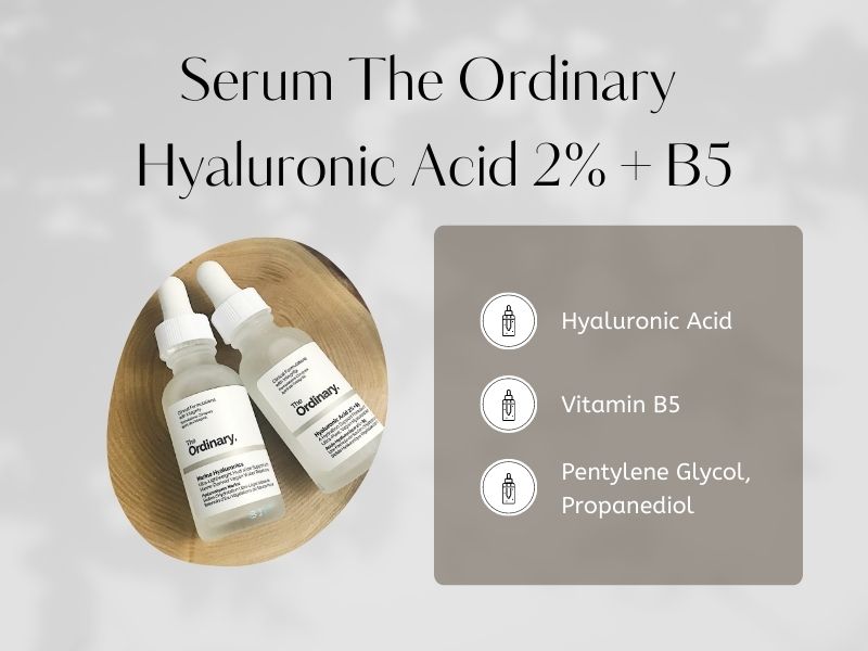 Thành phần serum The Ordinary Hyaluronic Acid 2% + B5