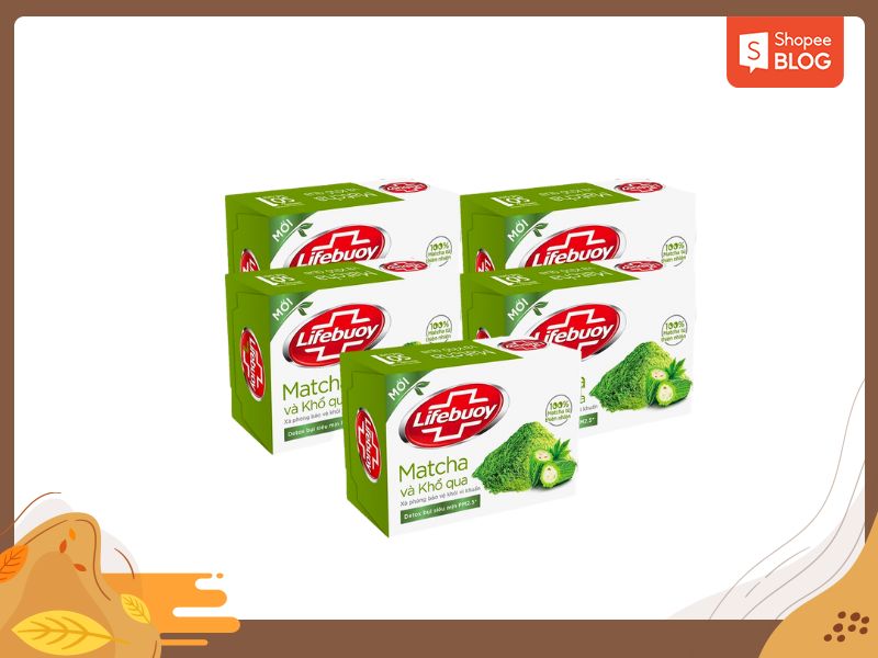 Review xà phòng trị mụn lưng Lifebuoy matcha khổ qua