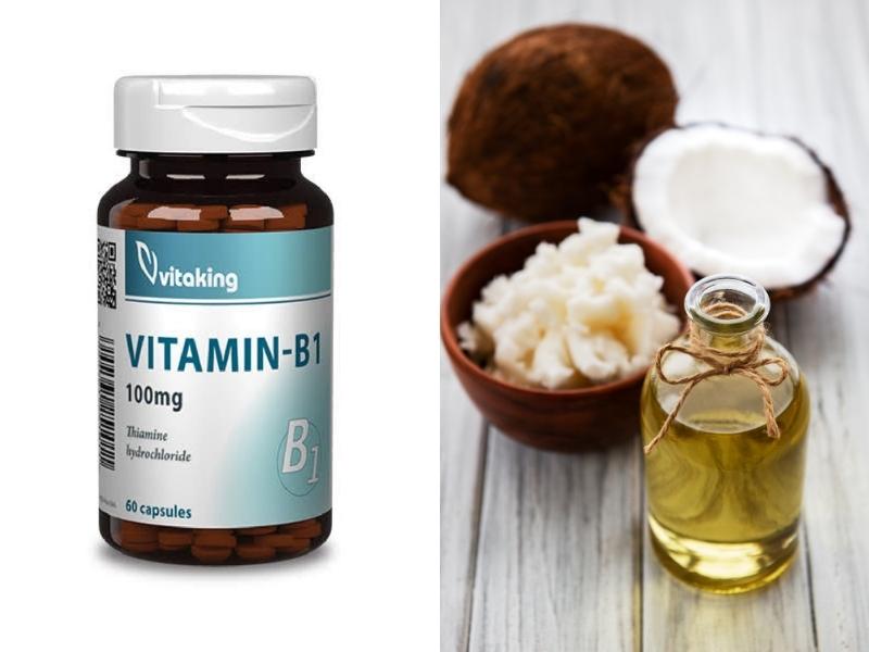 Ủ tóc bằng dầu dừa và Vitamin B1 