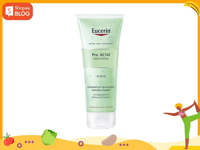 Gel tẩy da chết cho da dầu mụn Eucerin Pro Acne 100ml