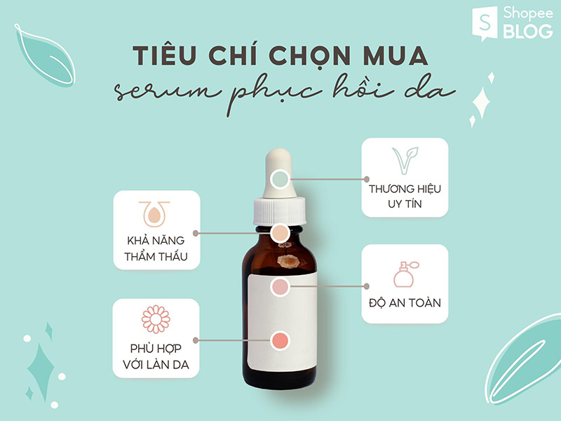 Một số tiêu chi cần quan tâm khi chọn mua serum cấp ẩm phục hồi da 