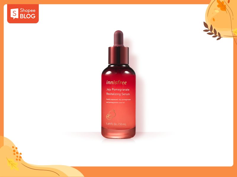 Serum Innisfree Jeju Pomegranate Revitalizing chiết xuất từ lựu đỏ (Nguồn: Shopee Blog)