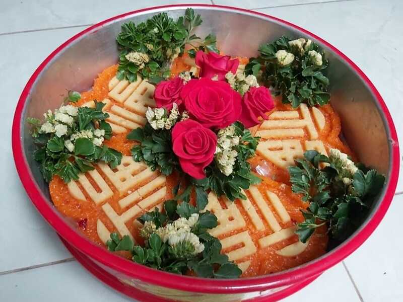 Mâm xôi gấc sẽ mang lại điềm lành, may mắn và hạnh phúc