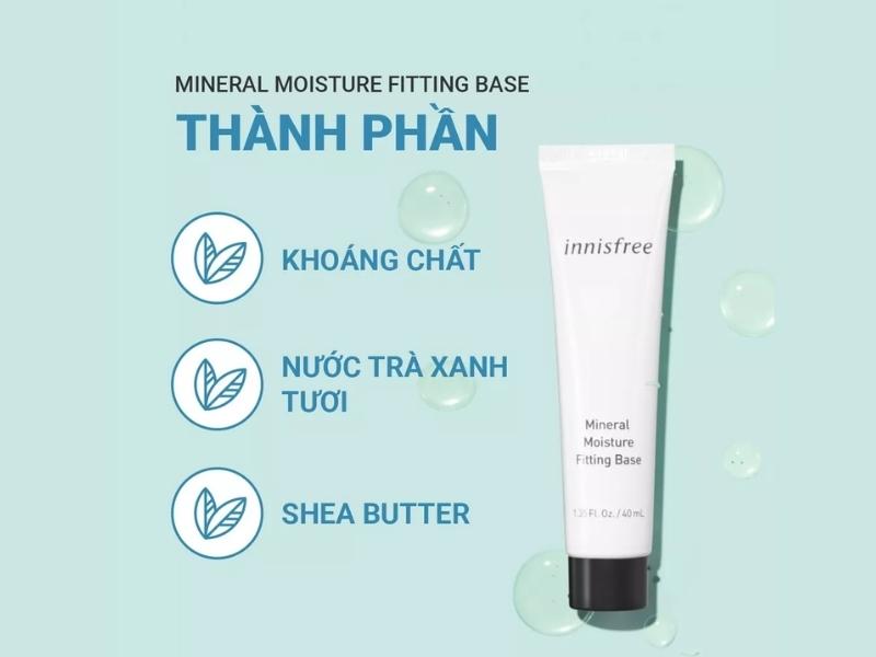 Thành phần của Innisfree Mineral Moisture Fitting Base 