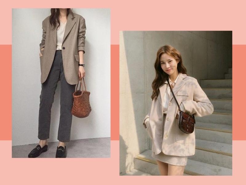 Áo blazer luôn là item phù hợp để mix đồ mùa đông đi học, đi làm hoặc thậm chí đi chơi 