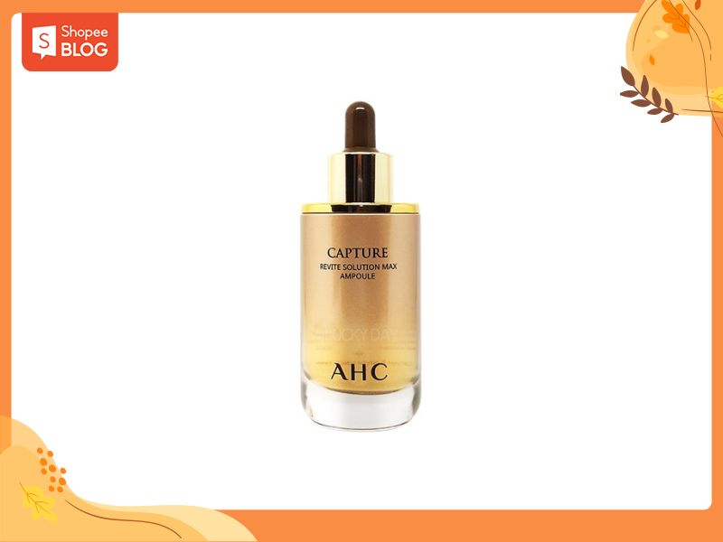 Serum Capture AHC Revite Solution được đánh giá là loại serum chống lão hóa cho tuổi 50 (Nguồn: Shopee Blog)