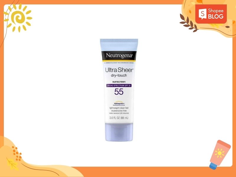 Neutrogena Ultra Sheer Dry Touch là sản phẩm kem chống nắng phổ rộng