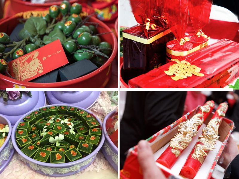 Ở miền Trung mâm quả rước dâu gồm những gì?