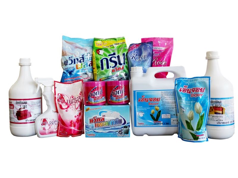 Nước giặt có nhiều thương hiệu khác nhau (Nguồn: btaskee.com)
