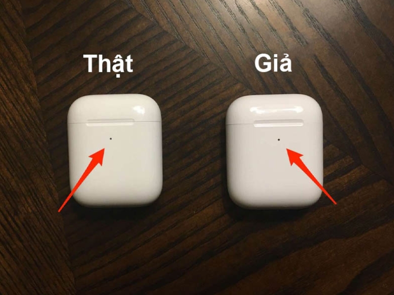  Hãy nhìn vào đèn báo sáng để phân biệt AirPods chính hãng