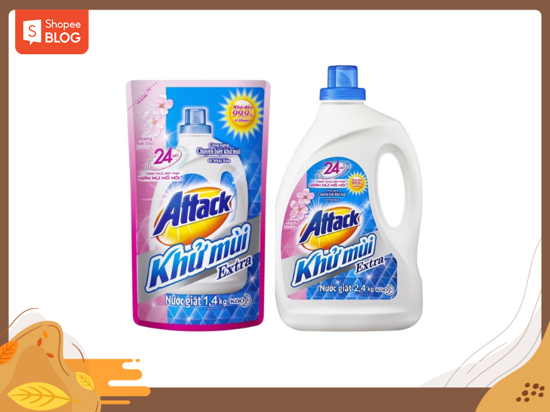 Nước giặt Attack (Nguồn: Shopee Blog)