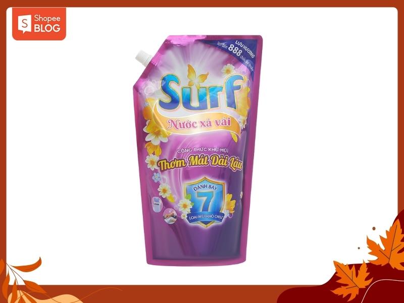 Review nước xả vải Surf hương cỏ hoa lôi cuốn