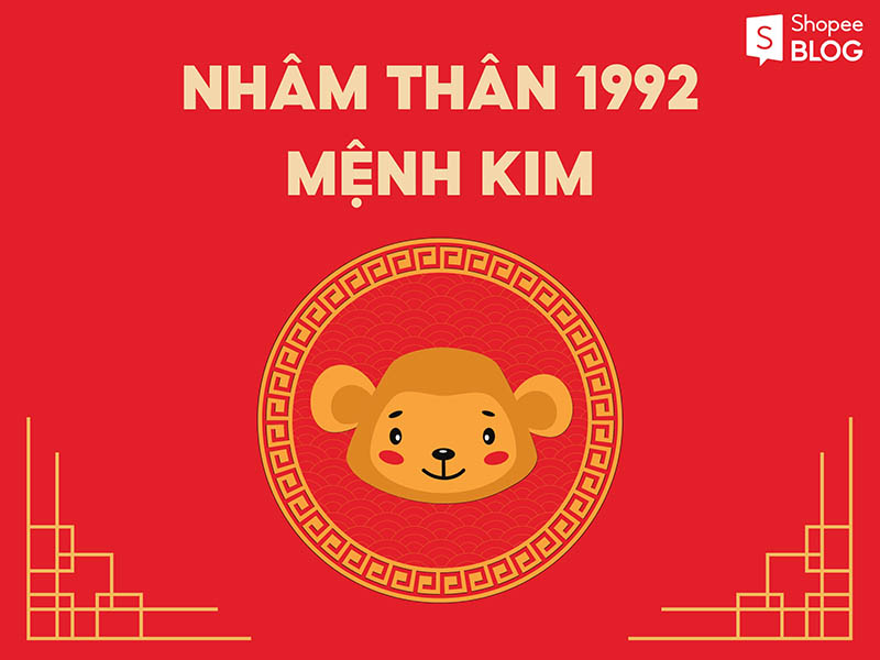 Nam 1992 Nhâm Thân thuộc mệnh Kim