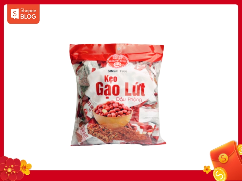 Kẹo gạo lứt giúp giảm cân cho các bạn ăn kiêng (Nguồn: Shopee Blog)