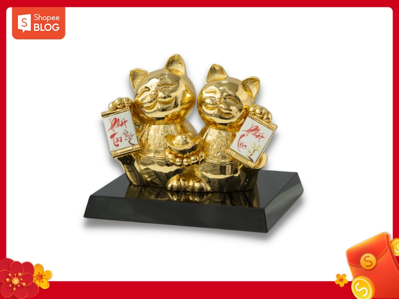 Mèo thần tài mang đến may mắn cho gia chủ (Nguồn: Shopee Blog)