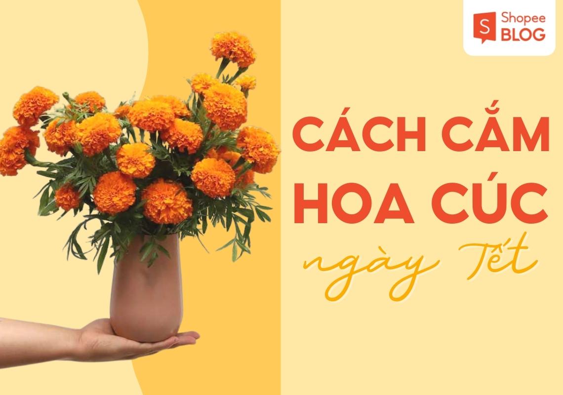 cách cắm hoa cúc ngày Tết