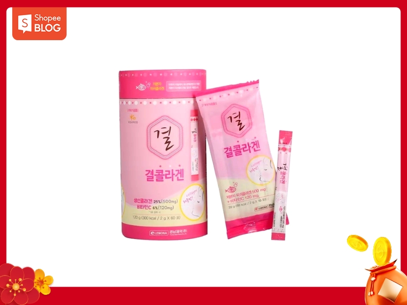 Collagen Hàn Quốc dạng gói (Nguồn: Shopee Blog)