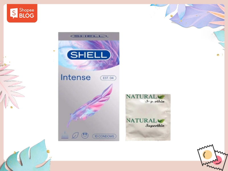 Bao cao su Shell Intense là thương hiệu đến từ Hàn Quốc (Nguồn: Shopee Blog)