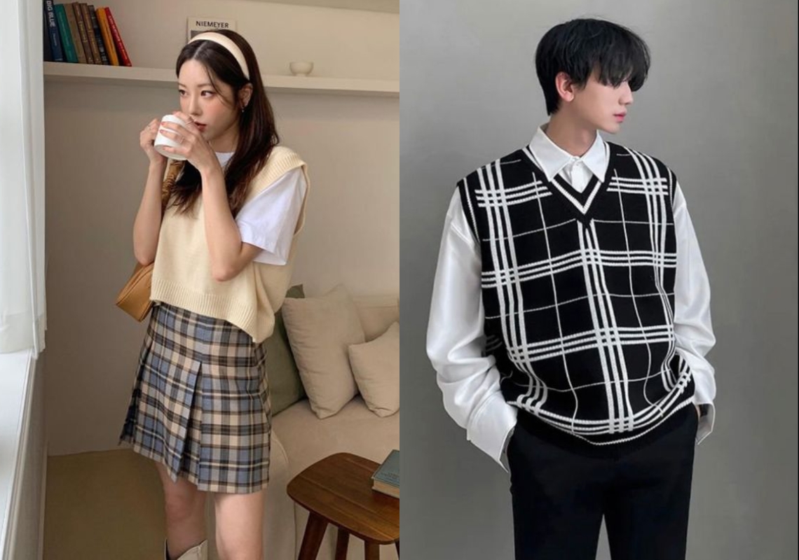 Lựa outfit chuẩn như nữ sinh Hàn Quốc với chân váy ngắn xếp ly dễ thương