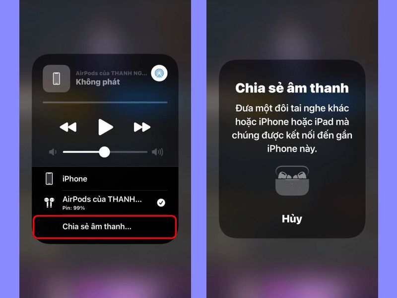 Chia sẻ âm thanh (Nguồn: cellphones.com.vn)