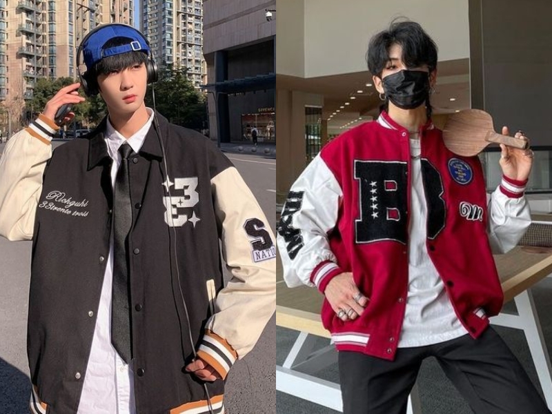 Mix đồ cùng chiếc áo bomber theo style Hàn Quốc (Nguồn: Shopee Blog)