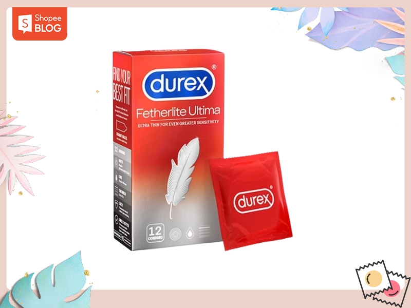 Bao cao su durex có những loại nào? Bao cao su Durex Fetherlite Ultima (Nguồn: Shopee Blog)