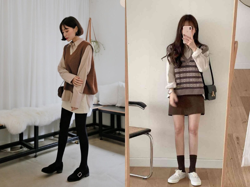 Mix đồ mùa đông phong cách Hàn Quốc nữ thu hút và trendy 6