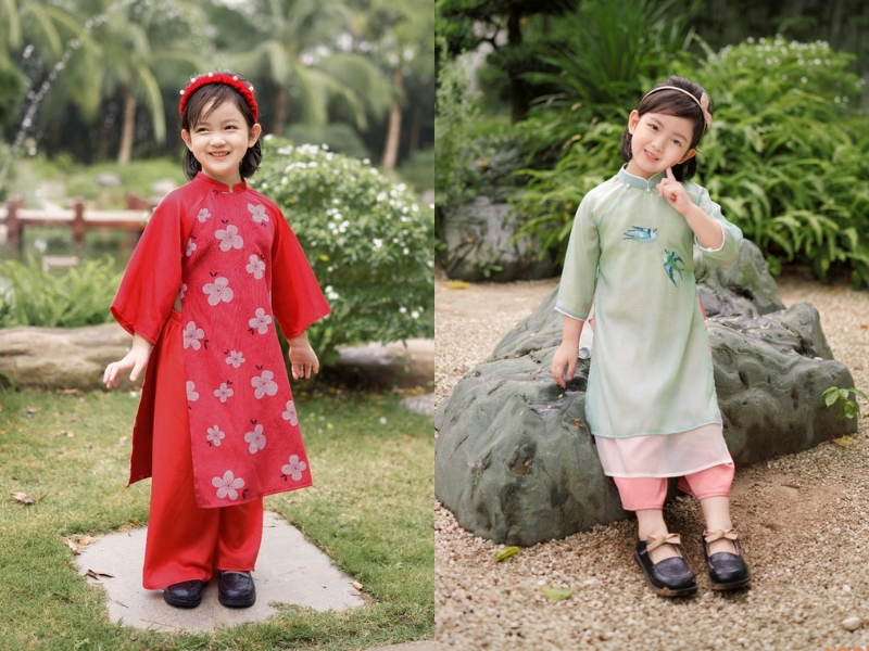 Áo dài trẻ em Alber Kids