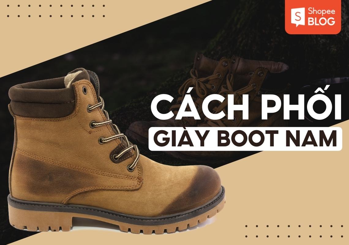 phối đồ với giày boot nam