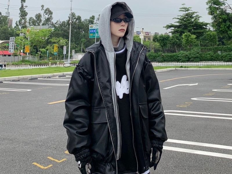 Áo hoodie và áo khoác da nam (Nguồn: shopee.vn)