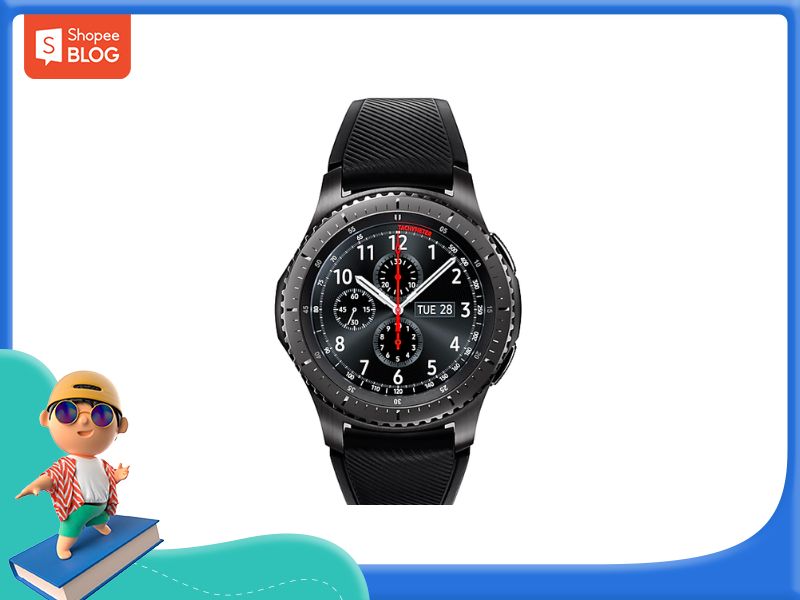 Samsung Gear S3 Frontier nằm trong top đồng hồ thông minh giá rẻ. (Nguồn: Shopee Blog)