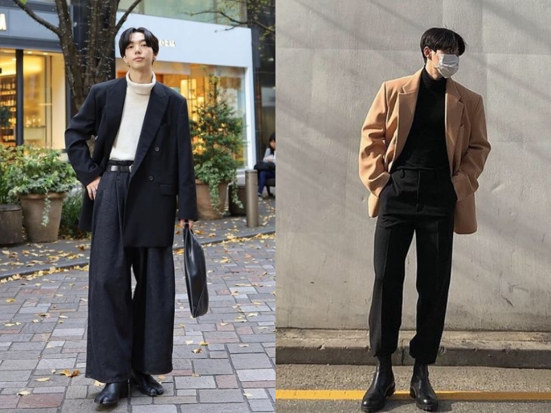 Áo turtleneck - Set đồ đi du lịch cho nam mùa đông (Nguồn: Pinterest)