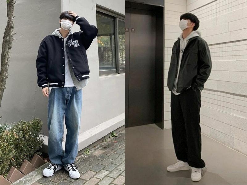 Quần jean và áo hoodie sẽ phù hợp với các nam sinh (Nguồn: Shopee Blog)